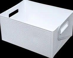 Foldekasse 33 x 23,5 x 15,5 cm hvid| Opbevaringsbokse Og -Kasser