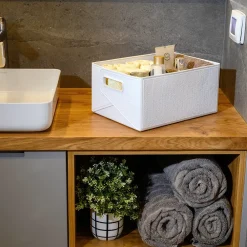 Foldekasse 33 x 23,5 x 15,5 cm hvid| Opbevaringsbokse Og -Kasser