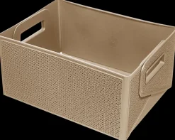 Foldekasse 33 x 23,5 x 15,5 cm sand| Opbevaringsbokse Og -Kasser