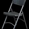 Foldestol sort kunststof| Klapstole Og -Borde|Havestole