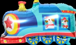 Folieballon 46 cm - Blå tog| Festartikler