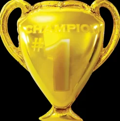 Folieballon 61 cm - Guld pokal| Festartikler