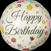 Folieballon 33 cm - Happy birthday pastelfarver| Festartikler