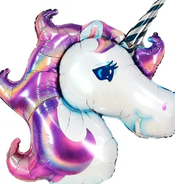 Folieballon 90 cm - Lilla enhjørning| Festartikler