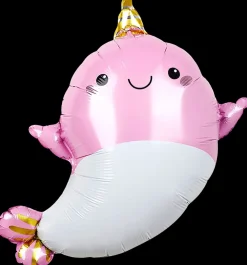 Folieballon 57 cm - Lyserød hval| Festartikler