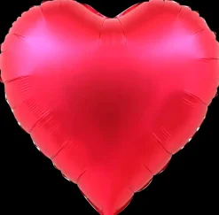 Folieballon 34 cm - Rød hjerte| Festartikler