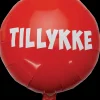 Folieballon Ø45 cm - TILLYKKE rød| Festartikler