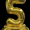 Folieballon Guld 70 cm - Nr 5| Festartikler|Nytårspynt