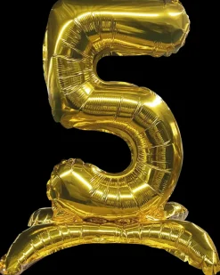 Folieballon Guld 70 cm - Nr 5| Festartikler|Nytårspynt