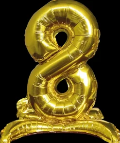 Folieballon Guld 70 cm - Nr 8| Festartikler|Nytårspynt