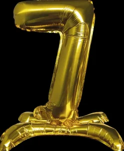 Folieballon Guld 70 cm - Nr 7| Festartikler|Nytårspynt