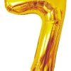 Folieballon Guld 86 cm - Nr 7| Festartikler|Nytårspynt