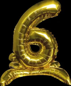 Folieballon Guld 70 cm - Nr 6| Festartikler|Nytårspynt