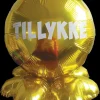 Folieballon på fod Ø35 - Tillykke| Festartikler