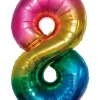 Folieballon Regnbue 86 cm - Nr 8| Festartikler