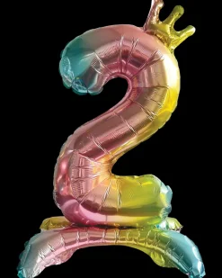 Folieballon Regnbue med krone 70 cm - Nr 2| Festartikler