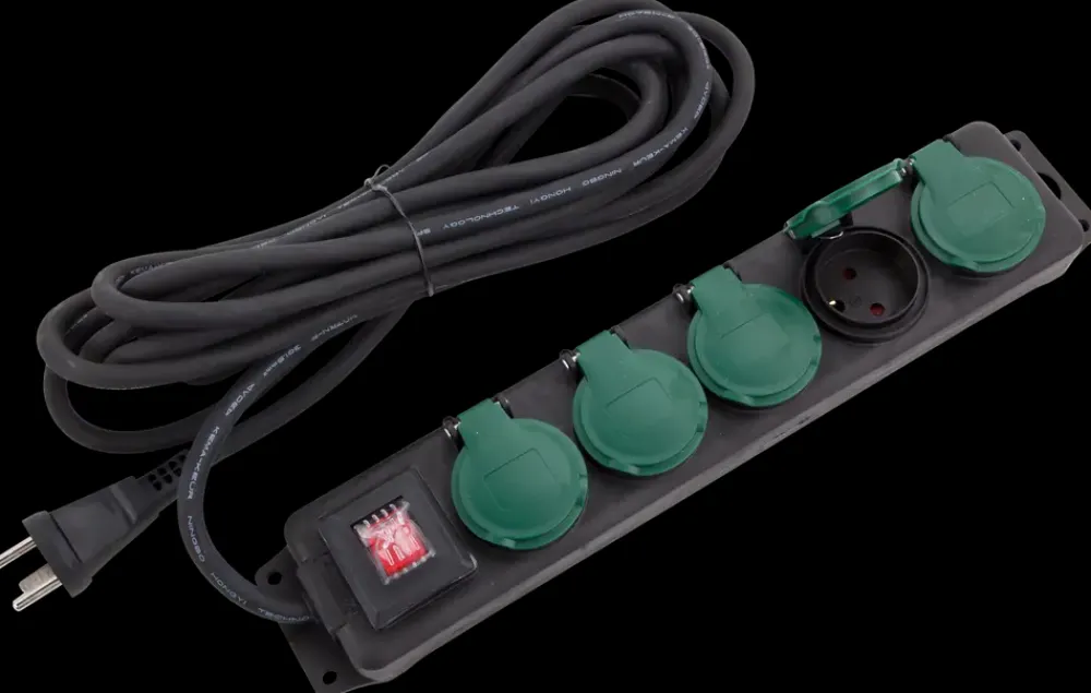 Forgreningsled 5 udtag 3G1,5 mm²| Stikdåser