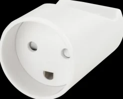 Forlængerled rund med jord - hvid| Mellemled