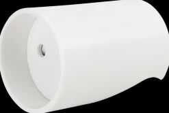 Forlængerled rund med jord - hvid| Mellemled