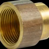 Formmuffe 1/2'' x 3/8'' - messing| Rør Og Fittings