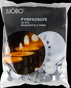 Fyrfadslys 50-pak| Lys Og Olielamper