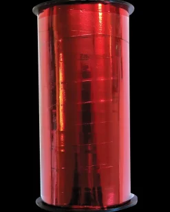 Gavebånd 1 cm x 50 m - rød metallic| Festartikler