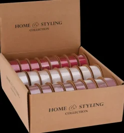 Gavebånd 3 meter - pink rød hvid| Festartikler