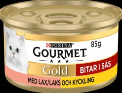Gourmet Gold bidder - Laks og kylling 85 g| Hundefoder, Kattemad Og Godbidder