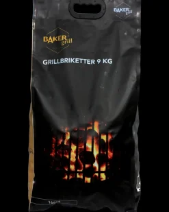 BAKERgrill Grillbriketter 9 kg| Reserve- Og Løsdele|Kul Og Briketter