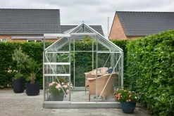 Halls Drivhus Popular 106 med glas og fundament - alu| Drivhuse