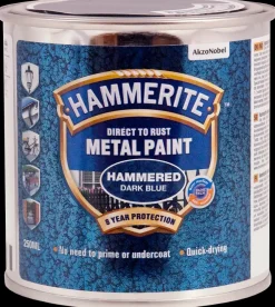 Hammerite Hammer Mørk Blå - 250 ml| Træ- Og Metalmaling
