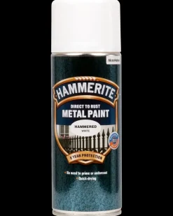 Hammerite Hvid Spray - 400 ml| Træ- Og Metalmaling