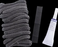 Heatmax Pakningssæt med lim Ø10 mm| Brændeovnstilbehør