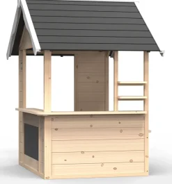 EXIT TOYS Hika Legehus i træ| Gynger, Legehuse Og Sandkasser