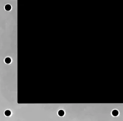 DXstrong Hjørnebeslag 100 x100 x 15 mm| Øvrige Monteringsbeslag