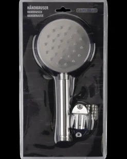 Carlsbad Håndbruser Rund med slange - Rustfri stål| Brusesæt Og -Slanger