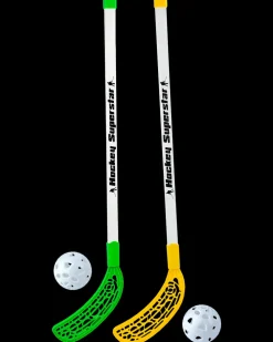 Hockey-/floorballstave 2 stk. med bolde| Havespil