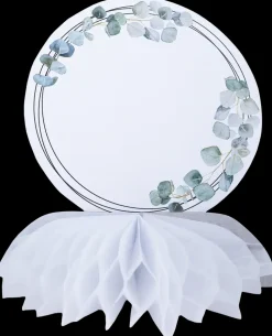 Honeycomb med skilt hvid| Festartikler