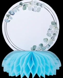 Honeycomb med skilt lyseblå| Festartikler