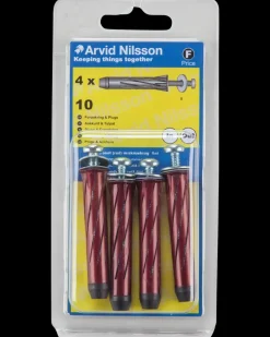Arvid Nilsson Hulrumsdyvel 4-pak - rød| Øvrige Monteringsbeslag