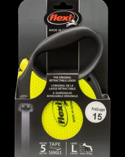 Hundeline Flexi Neon Reflect str. L| Hundeseler Og Hundehalsbånd