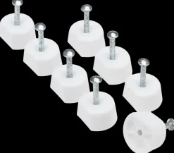 Arvid Nilsson Hyldebærer i plast 8-pak - hvid| Øvrige Monteringsbeslag