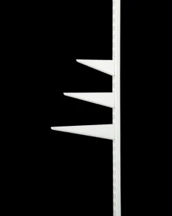 Hyldeknægt 40 cm - hvid| Vægskinner Og Hyldeknægte