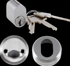 jasa Dørsæt med cylinder og vrider rustfrit| Dør- Og Vinduesgreb