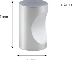 jasa Møbelknop Spa Ø17 mm - matkrom| Øvrige Møbler