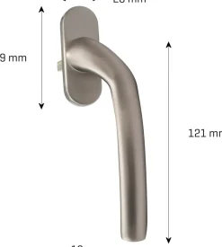 jasa Paskvilgreb LUX matforniklet - højre| Dør- Og Vinduesgreb