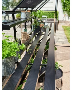 Juliana Drivhusbord integreret Qube 816 - sort| Tilbehør Til Drivhuse