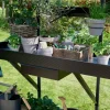 Juliana Drivhusbord integreret 2 sektioner sort| Tilbehør Til Drivhuse
