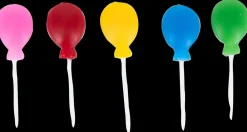 Kagelys på pind 5 stk - Balloner| Festartikler