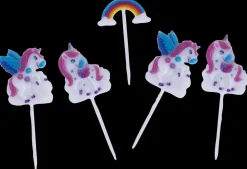 Kagelys på pind 5 stk - Enhjørning| Festartikler